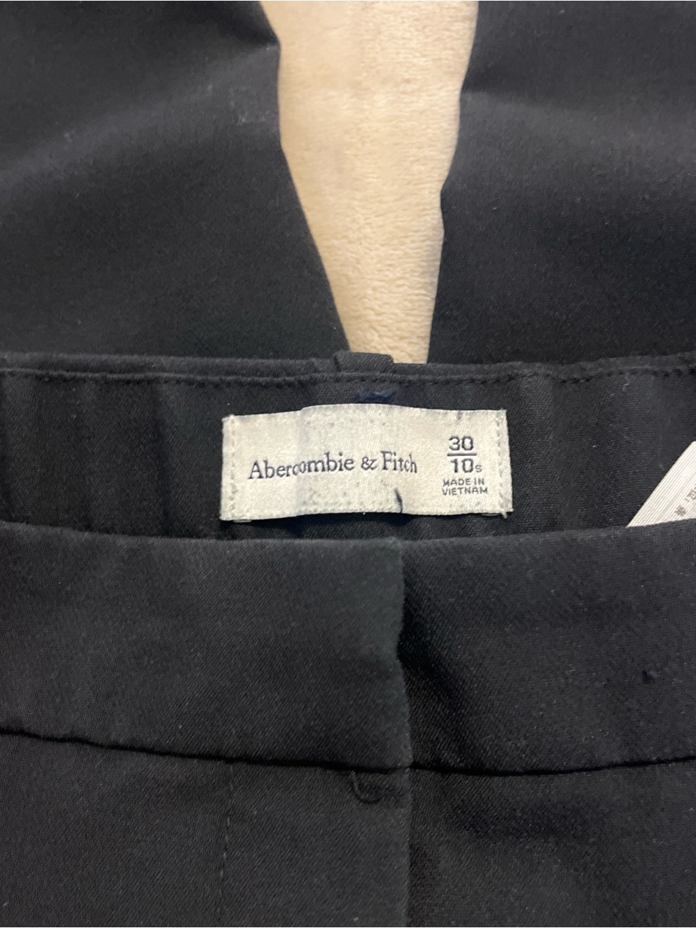 Abercrombie & Fitch Black Sloane Tailored Wide Leg Pant Size 30